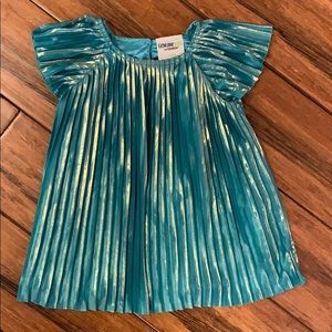 Pleated Metallic Dress 12m